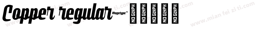 Copper regular字体转换